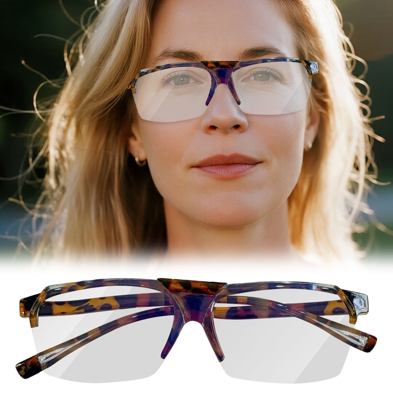 RBEK Flip Up Reading Glasses With Blue Light Filtering And Reading ...