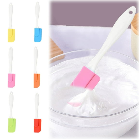 RBER Mini Silicone Spatula Set Small Heat Rubber Spatulas For Baking Cooking Mixing Non Stick Kitchen Tools For Cooking & Baking