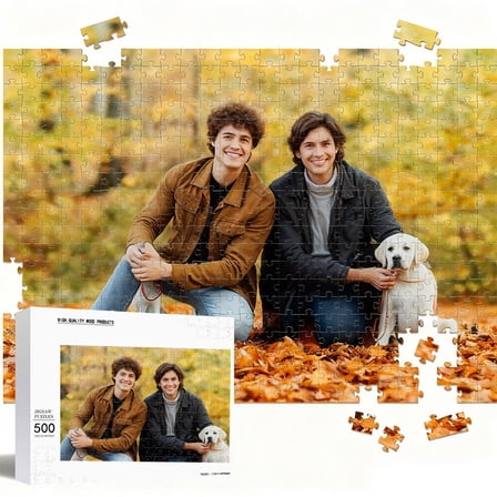 RBER Custom Photo Puzzle Picture For Adults And Kids With Sturdy In A Keepsake
