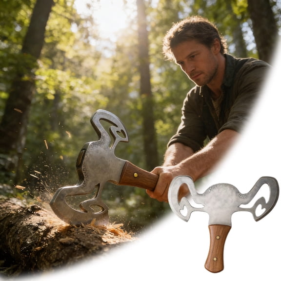 RBER Hand Heart Shaped Double Headed Axe – A For Art Collectors