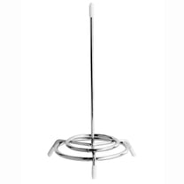 RBER Receipt Holder Brass Plated Check Spindle Holder Stabber For Restaurant Holder Stainless Steel Bill Fork For Memo Food Paper Stand (silvery)