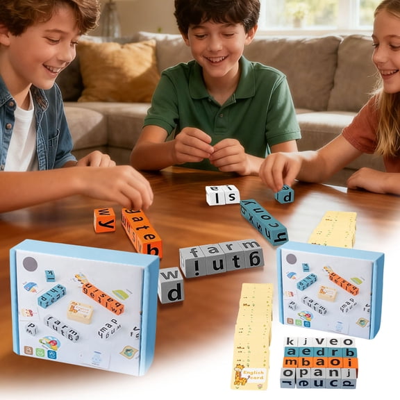RBER Scrambled Dice Word Game Fast Paced Party ! Spell Words In An Perfect For Birthday