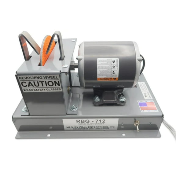 RBG 7" 1/2 H.P. 1725 RPM Fast Grind Lawn Mower Blade Bench Grinder / RBG 712