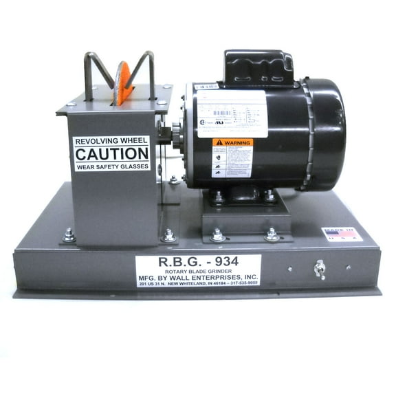 RBG 9" 3/4 H.P. 1725 RPM Commercial Fast Grind Lawn Mower Blade Sharpener / RBG 934