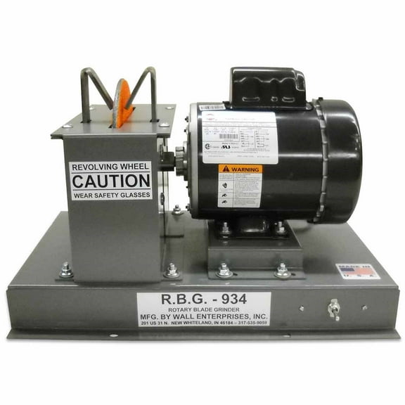 RBG 934 Disc Wheel Blade Grinder, Heavy Duty 3/4 HP Motor, 20"L x 14.5"W x 13"H