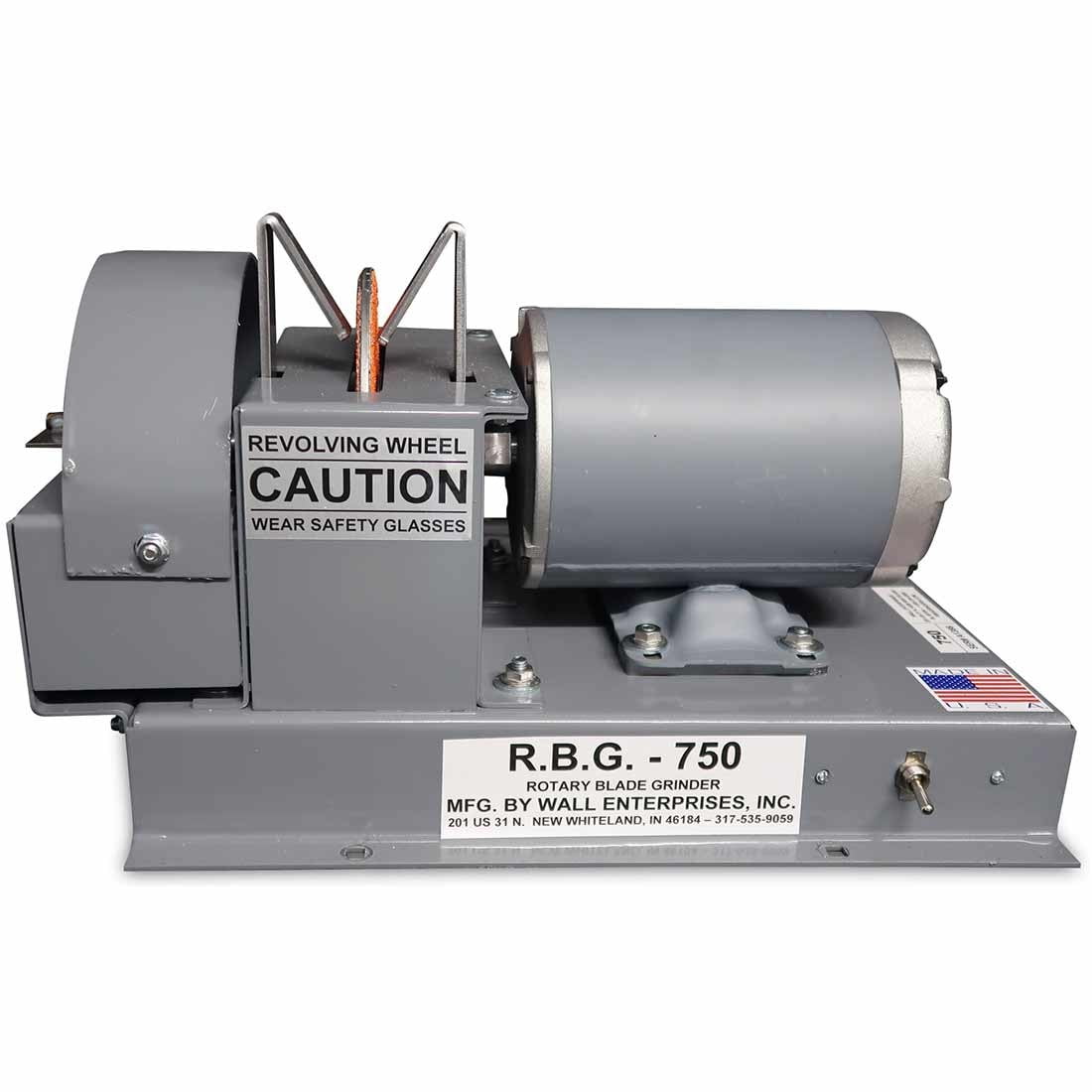 RBG Dual Disc Blade Grinder & Sharpener, Mulching Blade Sharpener, Coarse 24 Grit, 19.75"L x 11"W x 11.5"H, 1 Count