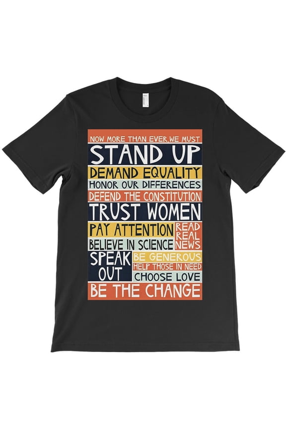 RBG Notorious Stand Up Trust Women, Feminist Political Graphic G10946 Unisex T-Shirt, Up to Size 5XL