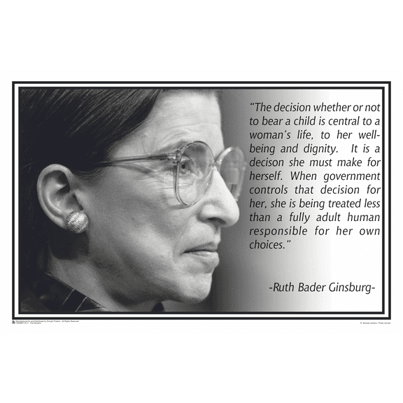 RBG - The Decision Poster - 17.5x11.5 - Laminated