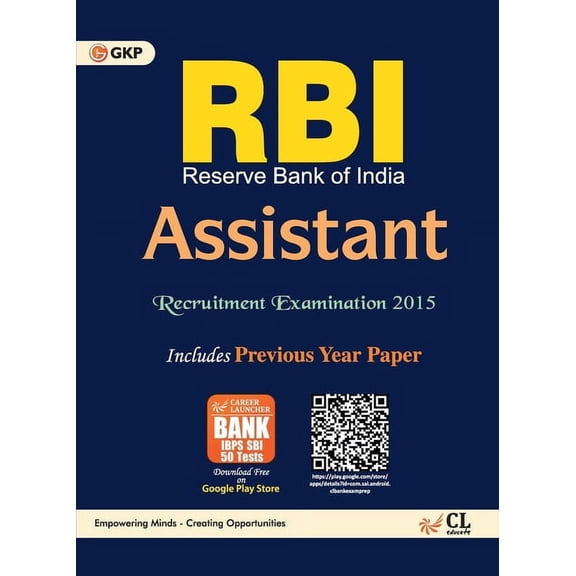 RBI( Reserve Bank of India) ASSISTANT recruitment examination 2015, (Paperback)