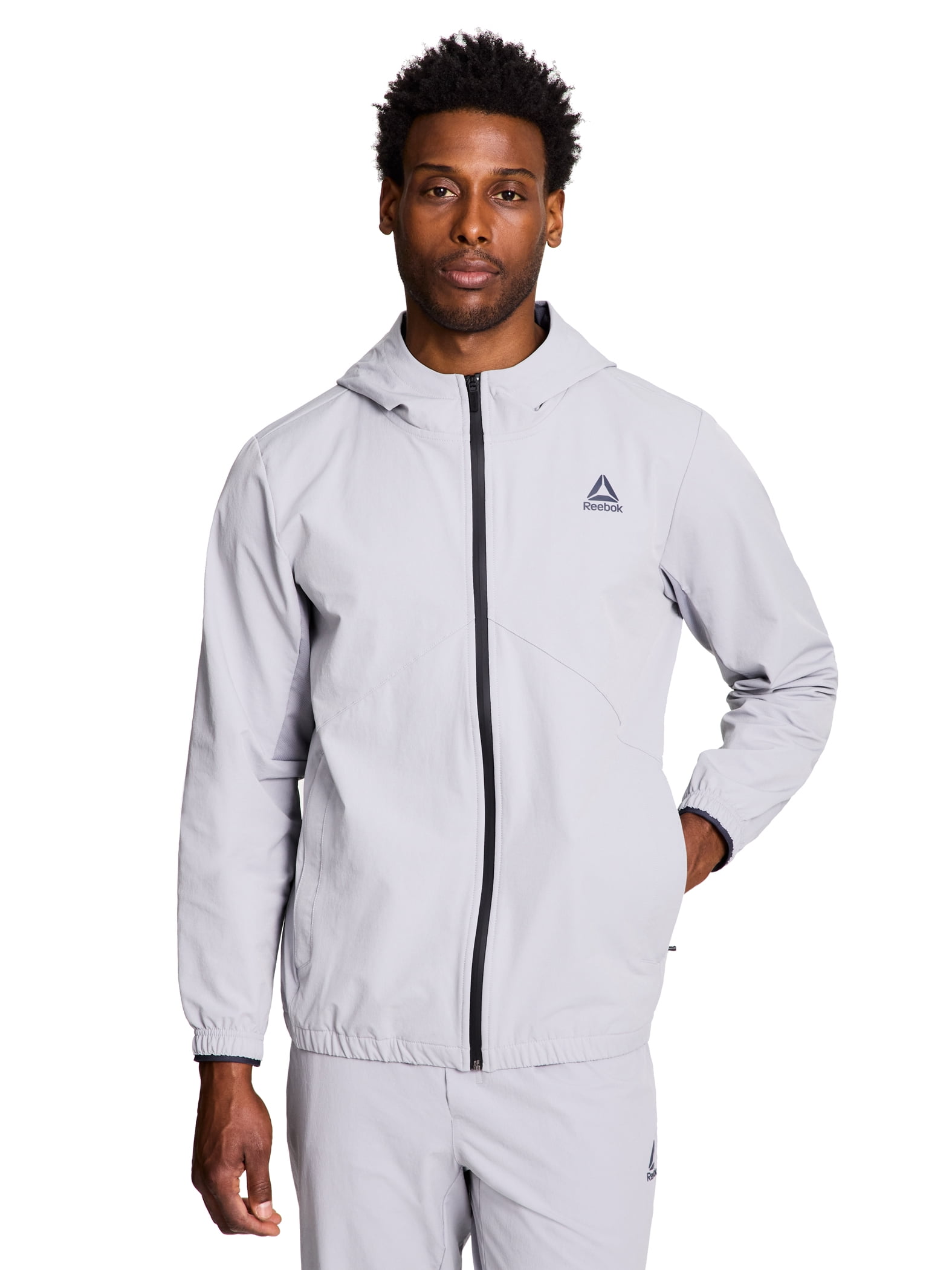 Reebok Men's and Big Men's Ascent Full Zip Woven Jacket, Sizes S