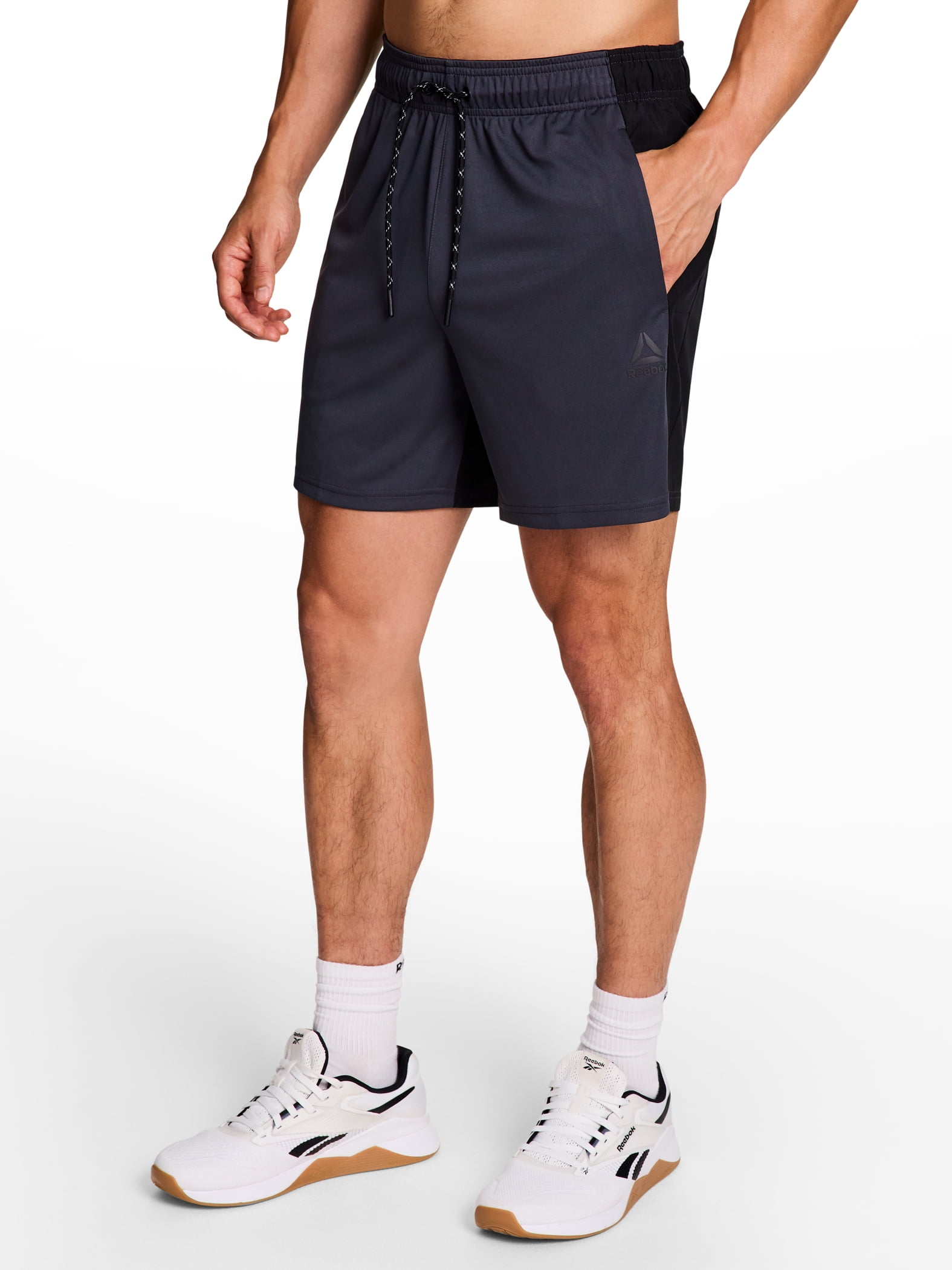 Reebok Men's and Big Men's Trekker Hybrid Performance Short, 6" inseam, Size S-3XL