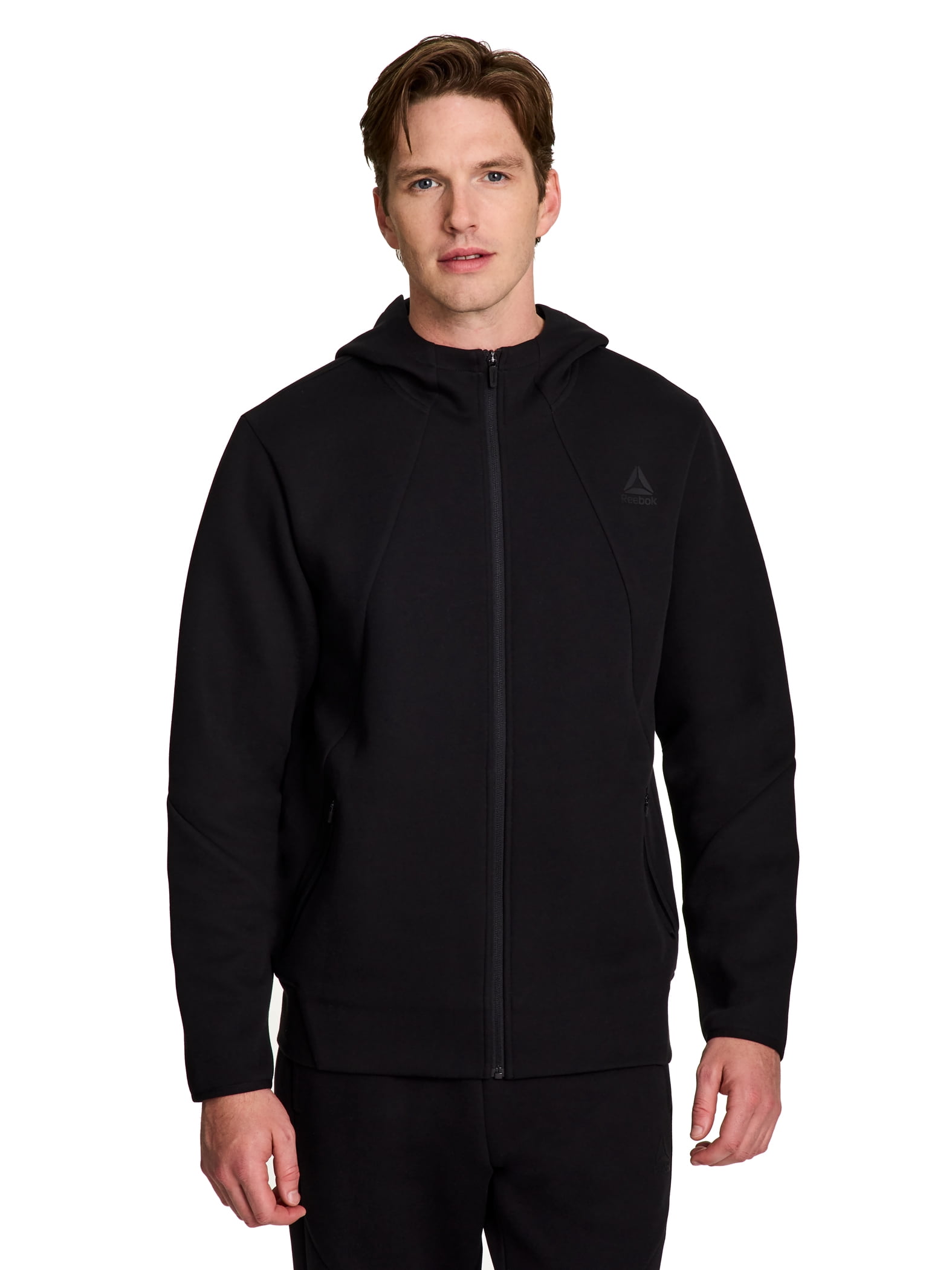 Reebok Men's and Big Men's Momentum Fleece Full Zip Hoodie, Sizes XS-5XL