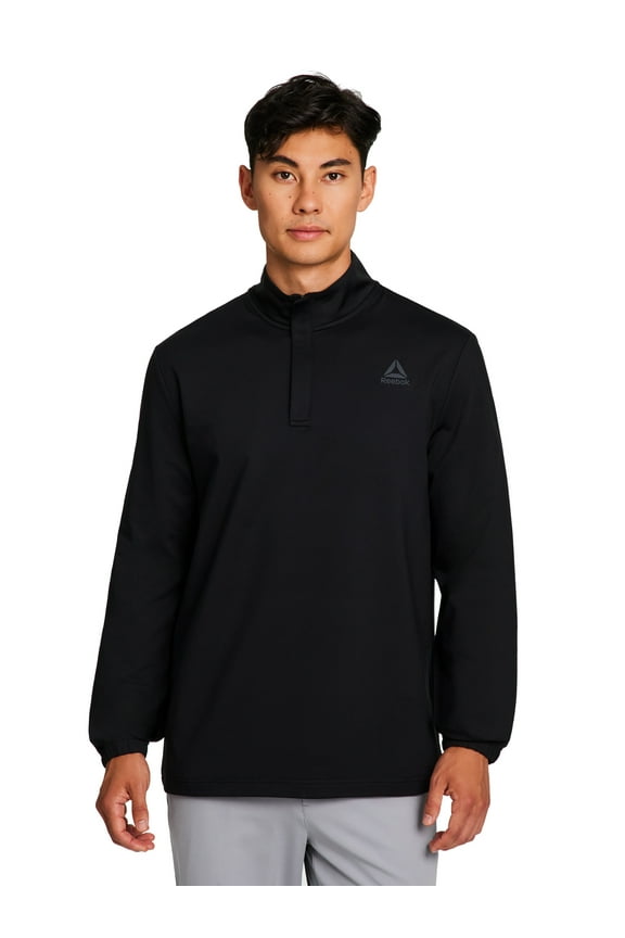 Men's and Big Men's Active Refined Quarter Zip Pullover, Sizes S-3XL