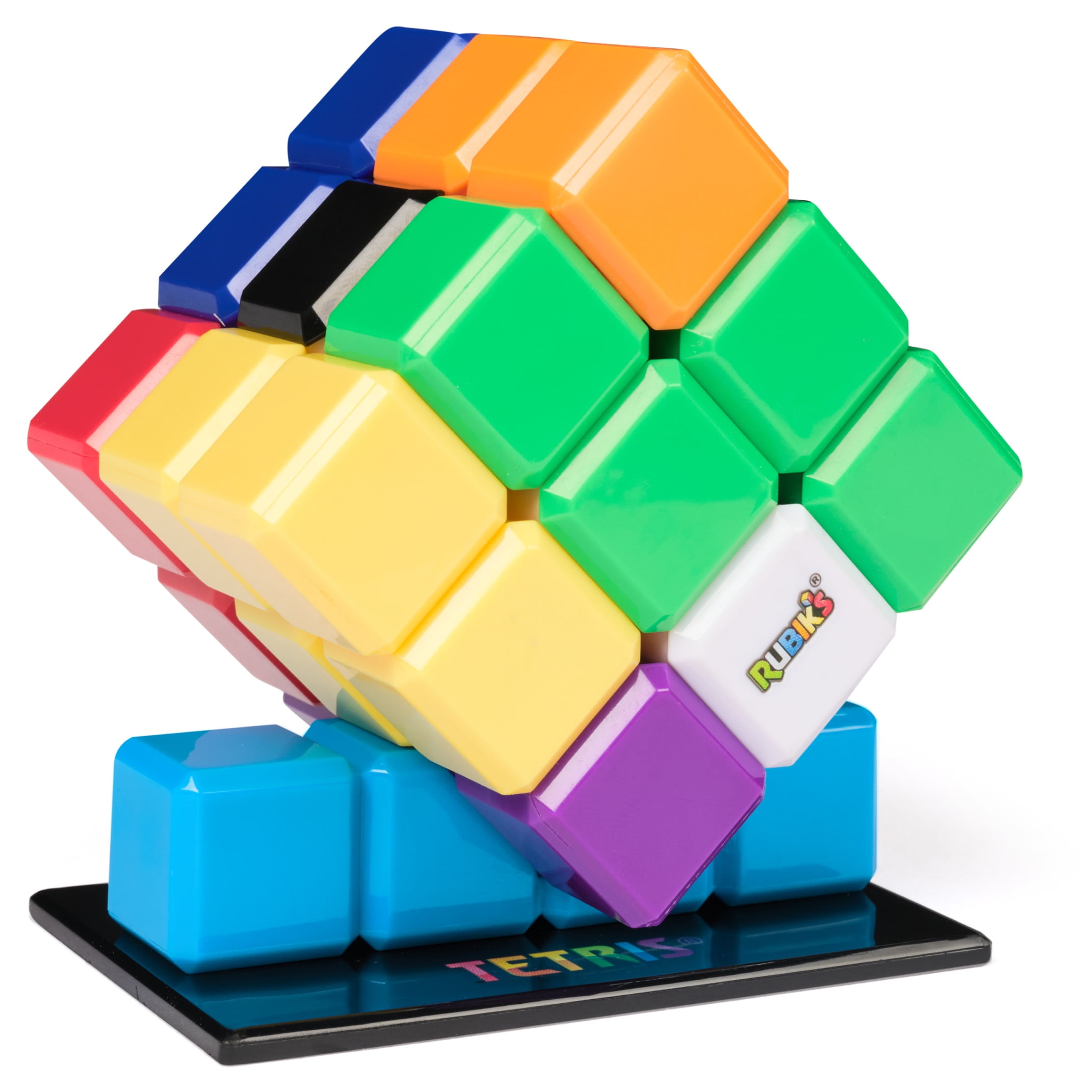 Rubik's Tetris Cube, Color-Matching Puzzle Fidget Toy for Ages 8