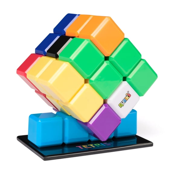 Rubik's Tetris Cube, Color-Matching Puzzle Fidget Toy for Ages 8 and up