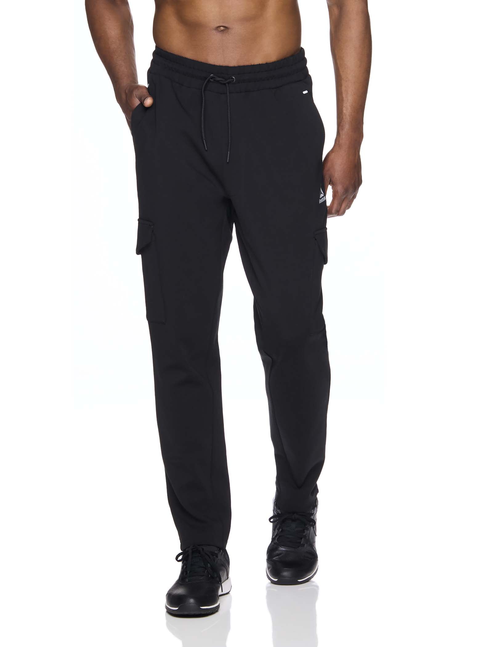 Reebok men's Unwind Cargo Pants - Active Joggers for Big Men