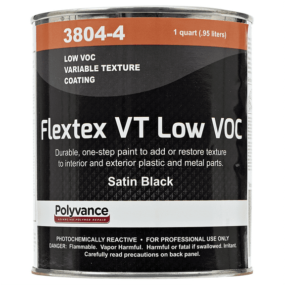 Urethane Supply Co. Polyvance 3804-4 Variable Texture Coating, 1 qt, Black, Pourable Liquid