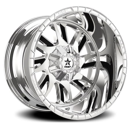 RBP - 69R SWAT Chrome with Black Inserts (22"x12", -44 Offset, 8x170 Bolt Pattern, 129mm Hub) Wheel Rim