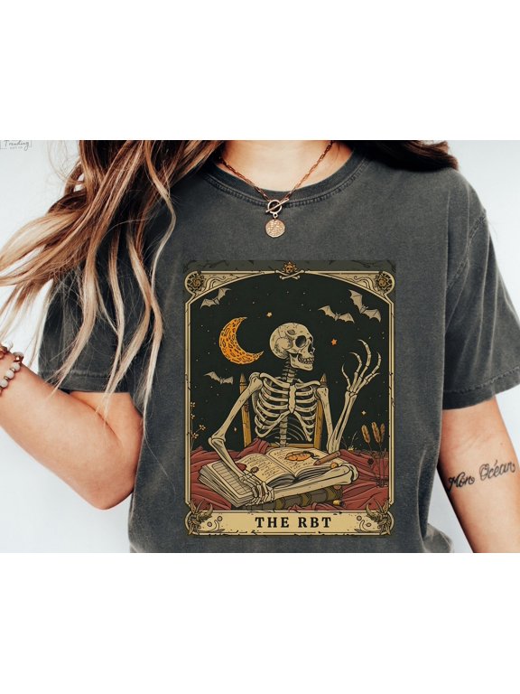 RBT Funny Skeleton Tee Registered Behavior Technician Skull Tarot Shirt Aba Therapist Gift