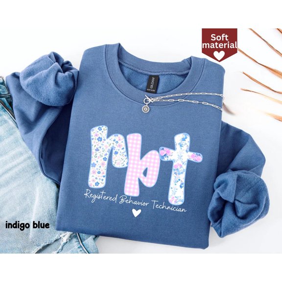 RBT TShirt Registered Behavior Technician Crewneck ABA Therapist Gift Behavior Tech TShirt