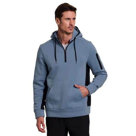 RBX Active Men's 1/4 Zip Fleece Hoodie Sweatshirt with Pockets