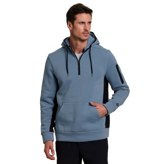 RBX Active Men's 1/4 Zip Fleece Hoodie Sweatshirt with Pockets