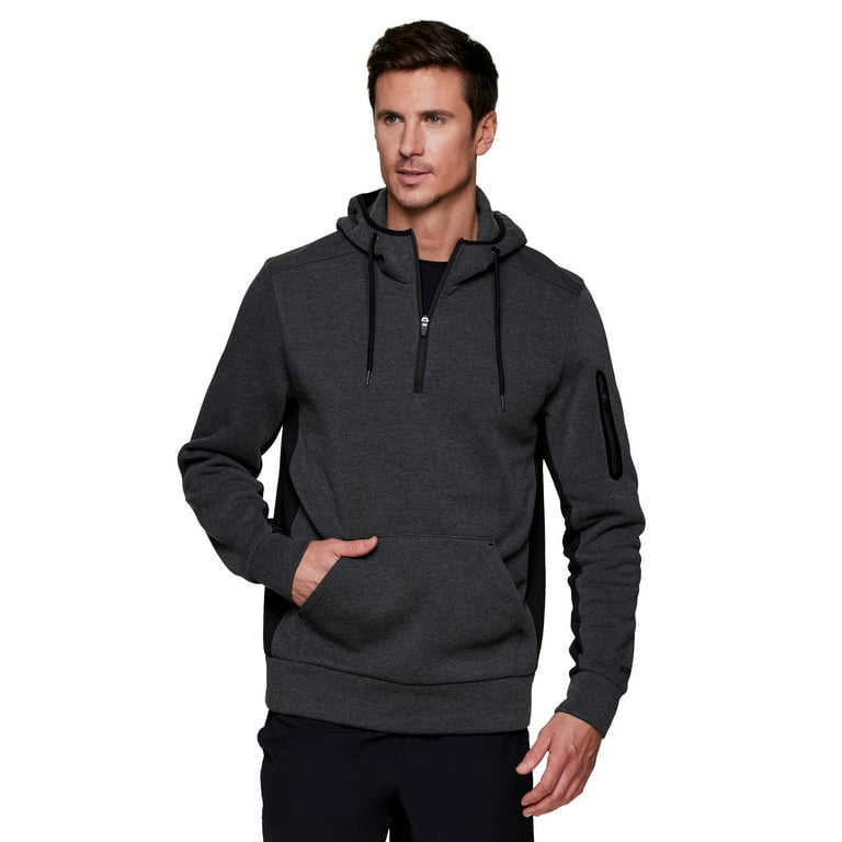 RBX Active Men s 1 4 Zip Fleece Hoodie Sweatshirt with Pockets