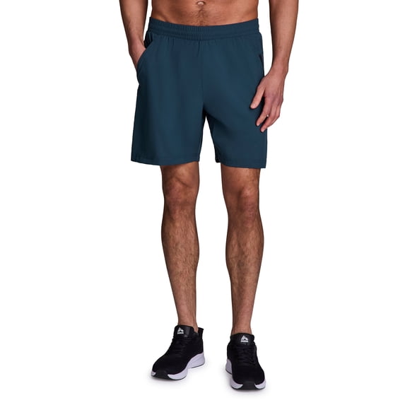 RBX Active Men's 7-Inch Mesh Detail Quick Dry Woven Basketball Gym Shorts