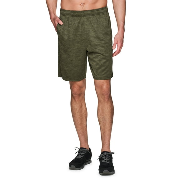 RBX Active Men's 9-Inch Textured Jersey Basketball Shorts With Pockets