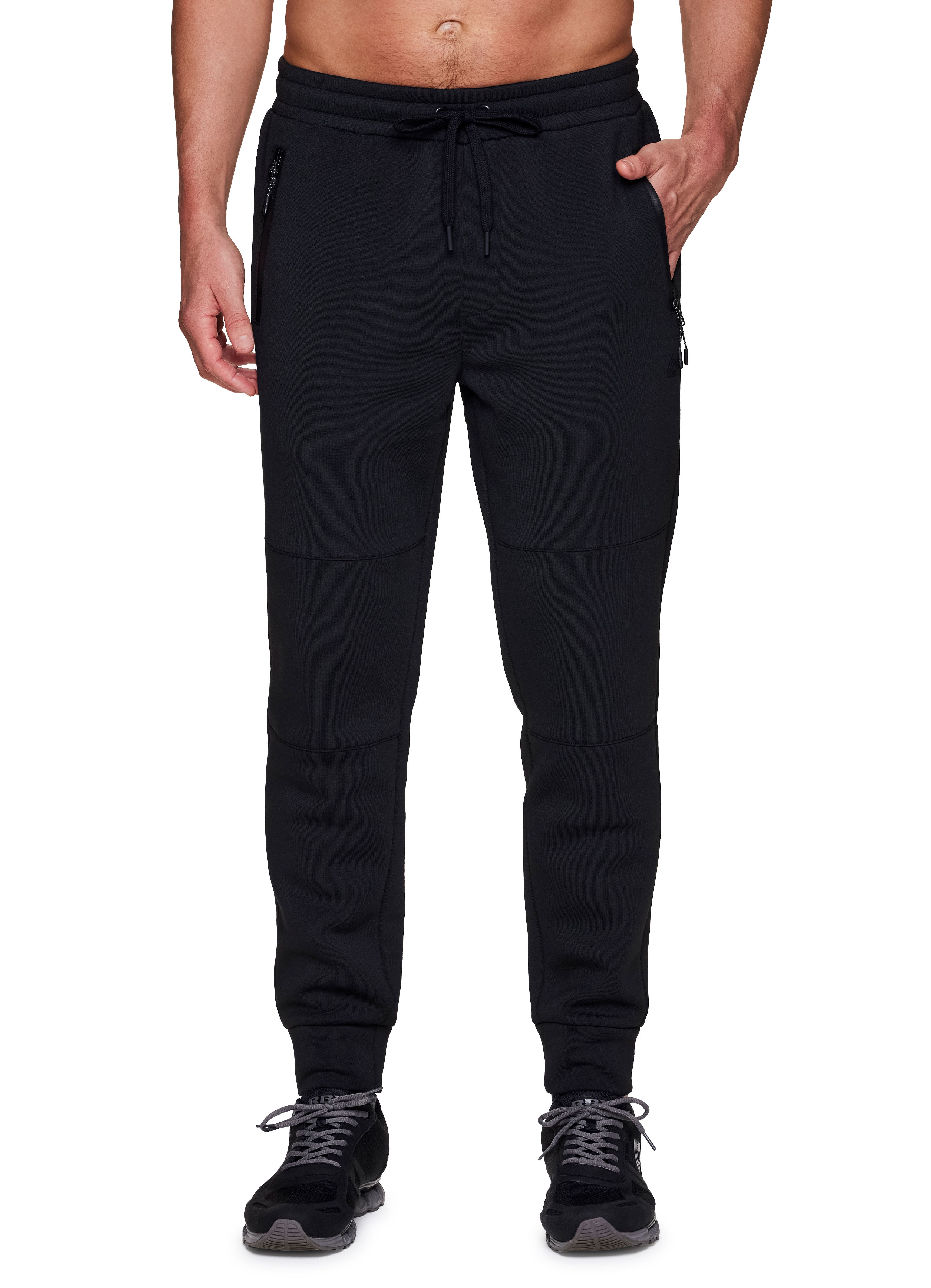 RBX Active Men's Athletic Fit Fleece Jogger Sweatpants with Zipper