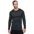 thumbnail image 1 of RBX Active Men's Athletic Performance Long Sleeve Crew Neck Fleece Lined Insulated Fitted Base Layer T-Shirt, 1 of 4