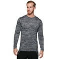 thumbnail image 1 of RBX Active Men's Athletic Performance Long Sleeve Crew Neck Fleece Lined Insulated Fitted Base Layer T-Shirt, 1 of 4