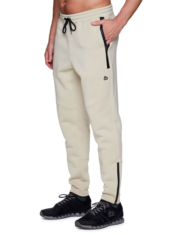 Active Men's Breathable Fleece Sweatpants with Ankle Zippers