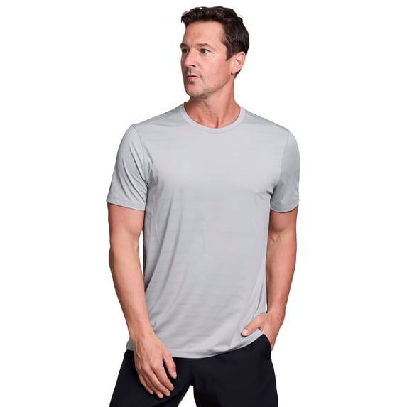 RBX Active Men's Breathable Jacquard Perforated Dot Quick Drying Workout T-Shirt