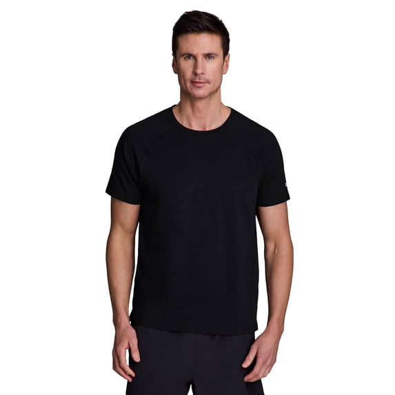 RBX Active Men's Cotton/Spandex Short Sleeve Raglan T-Shirt