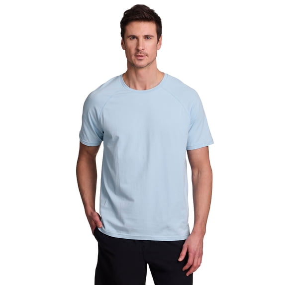 RBX Active Men's Cotton/Spandex Short Sleeve Raglan T-Shirt