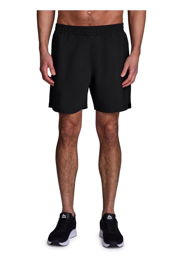 Active Men's Elevated Stretch Woven Quick Drying Cargo Fabric Workout Gym Basketball Shorts with Pockets