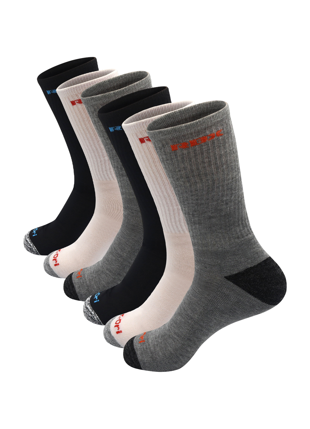 RBX Active Men's Everyday XDri Crew Socks 6Pack