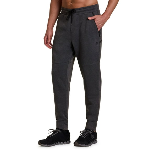 RBX Active Men's Fleece Jogger Sweatpants With Waterproof Zipper Pockets