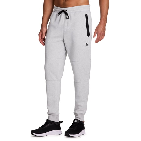 RBX Active Men's Fleece Joggers with Bonded Zipper Pockets