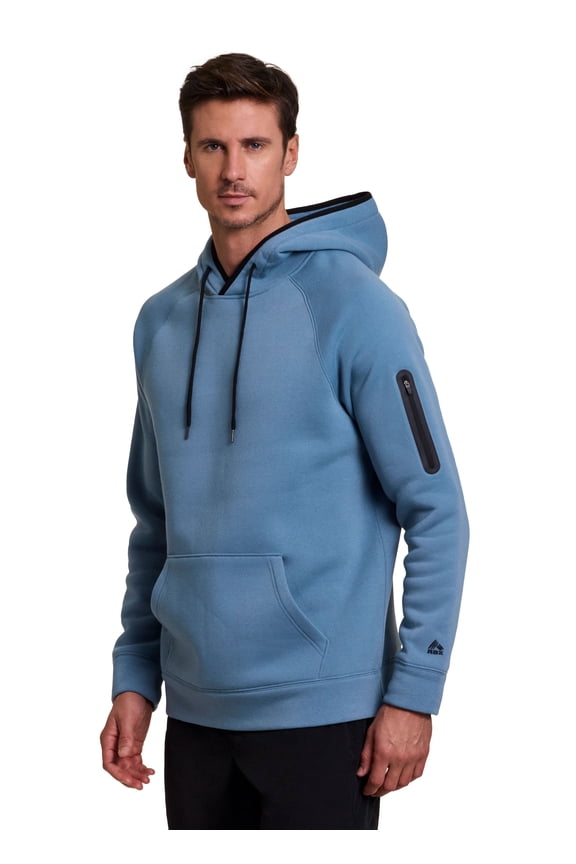 Active Men's Fleece Workout Athletic Pullover Hoodie