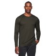 thumbnail image 1 of RBX Active Men's Long Sleeve Textured Crewneck Quick Dry Performance Top, 1 of 4