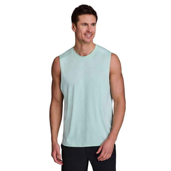 RBX Active Men's Muscle Tee Striated Quick Drying Workout Tank Top