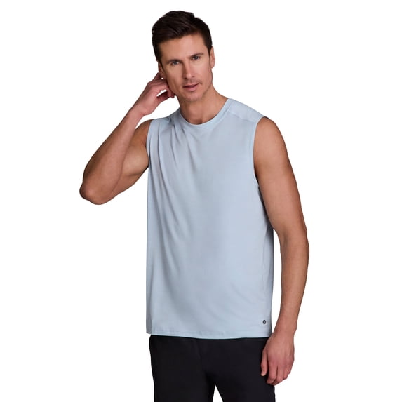 RBX Active Men's Muscle Tee Striated Quick Drying Workout Tank Top