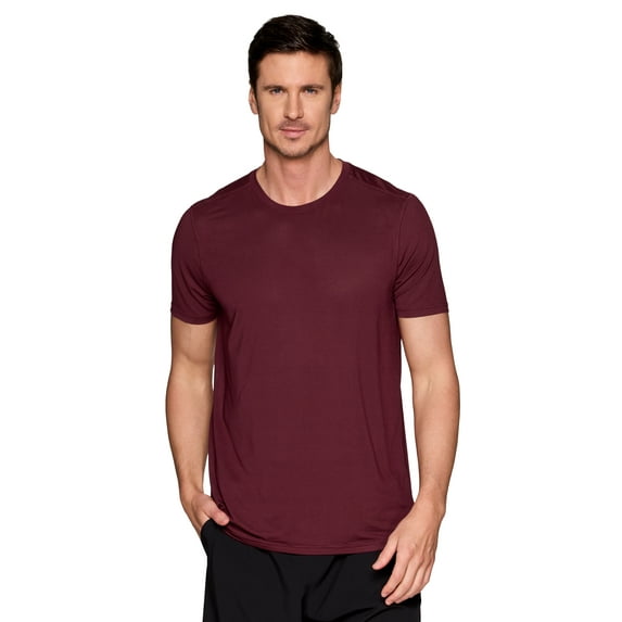RBX Active Men's Short Sleeve Quick Drying Grid Mesh Running Workout T-Shirt