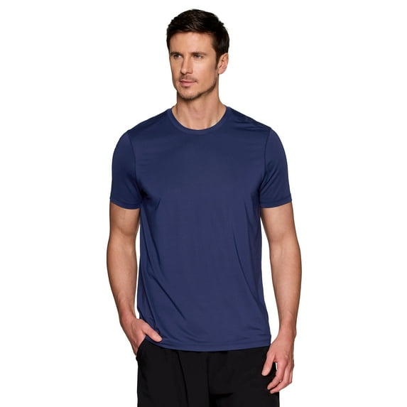 RBX Active Men's Short Sleeve Quick Drying Jacquard Mesh Running Workout T-Shirt