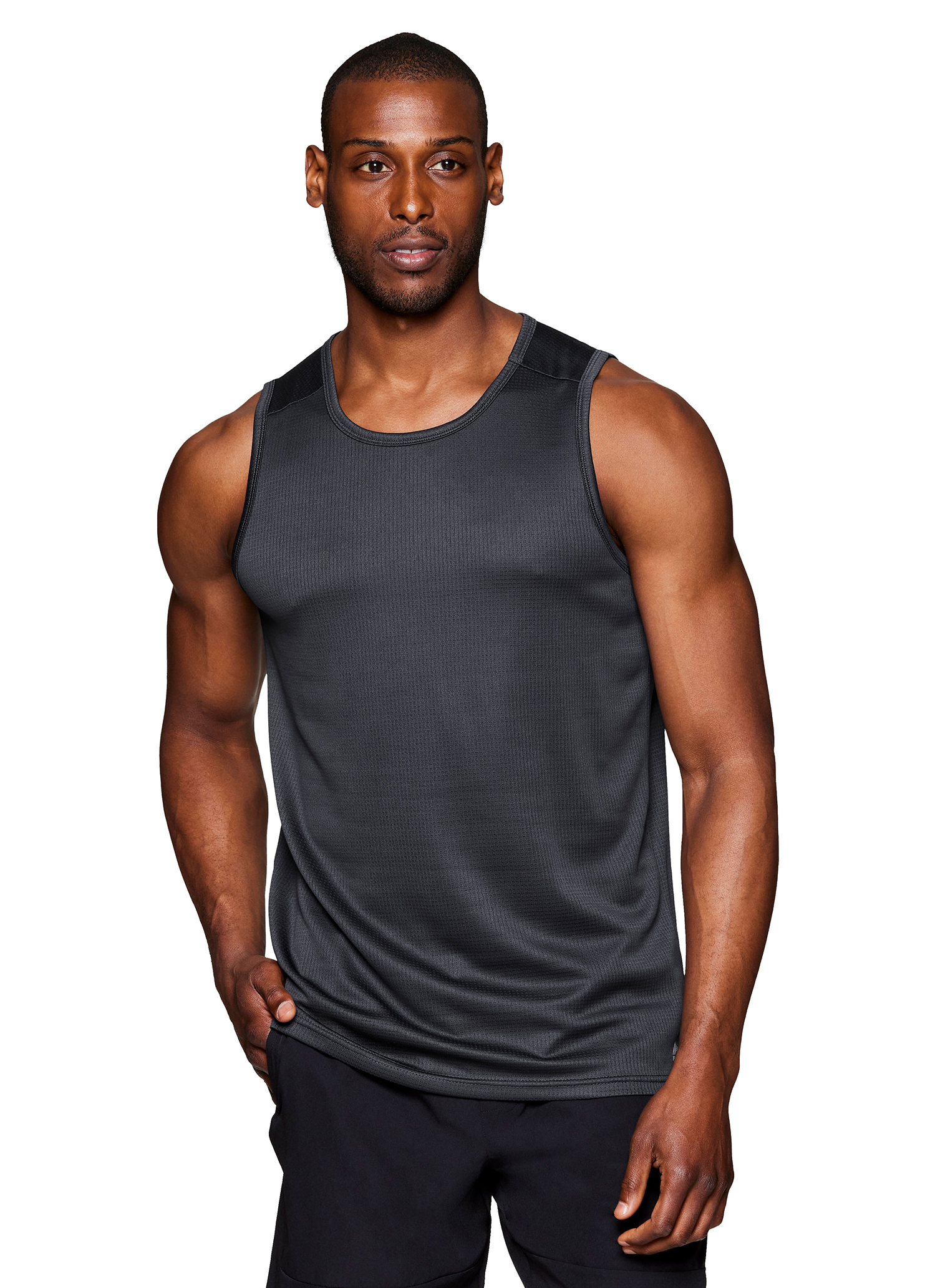 RBX Active Men's Sleeveless Breathable Closed Mesh Running Gym Tank Top
