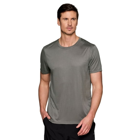 RBX Active Men's Striped Performance X-Dri T-Shirt