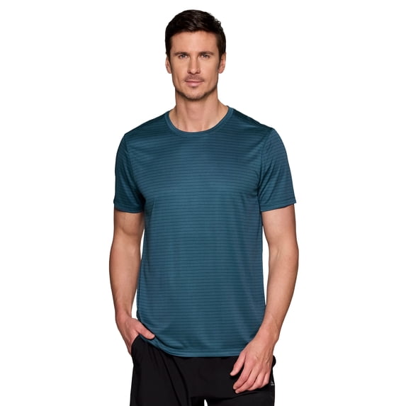 RBX Active Men's Striped Performance X-Dri T-Shirt