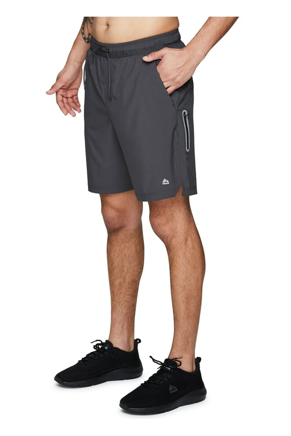 Active Men's Zip Pocket Woven Basketball Gym Shorts